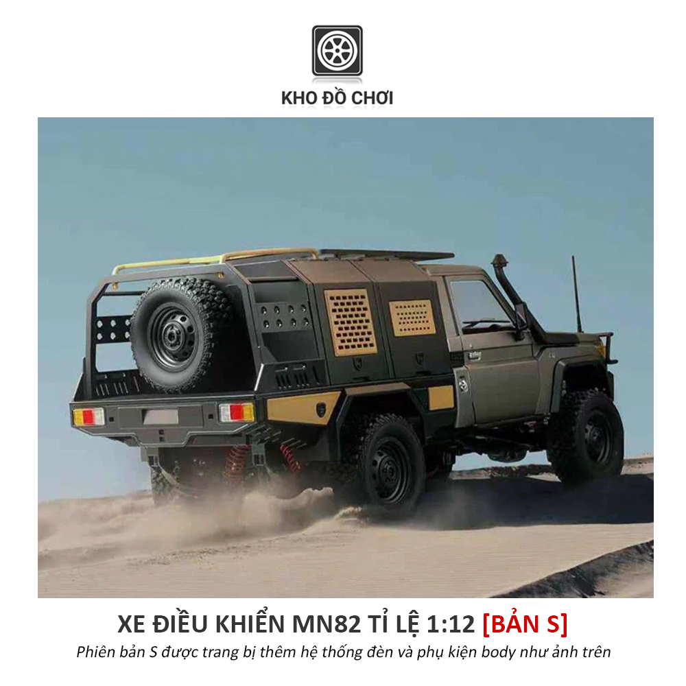 Xe điều khiển MN82S SUPERTOURER Toyota Land Cruiser 79 4x4 1:12  - RTR [TẶNG BIỂN SỐ]