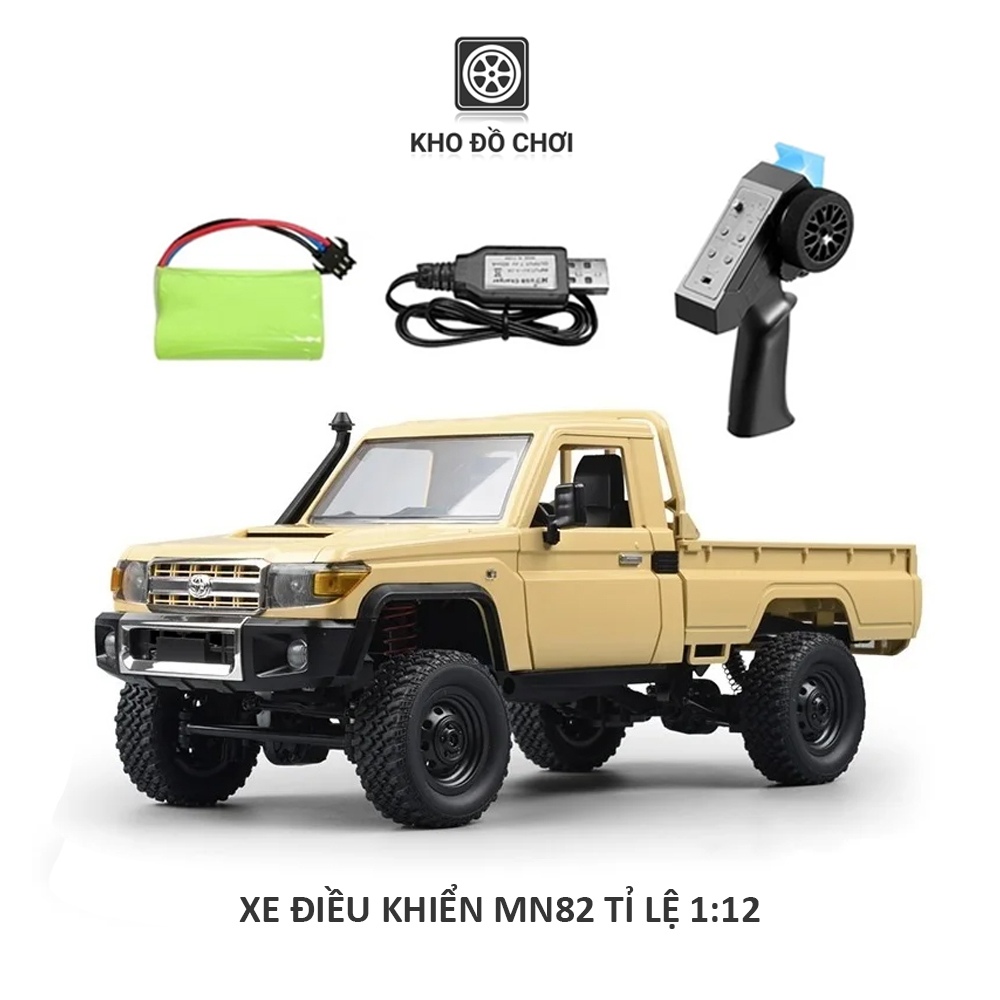 Xe điều khiển MN82 Toyota Land Cruiser 79 4x4 1:12 - RTR [TẶNG BIỂN SỐ]