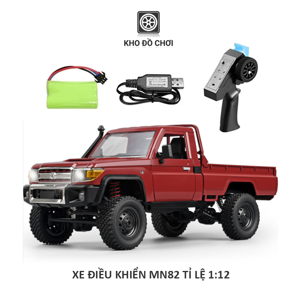Xe điều khiển MN82 Toyota Land Cruiser 79 4x4 1:12 - RTR [TẶNG BIỂN SỐ]