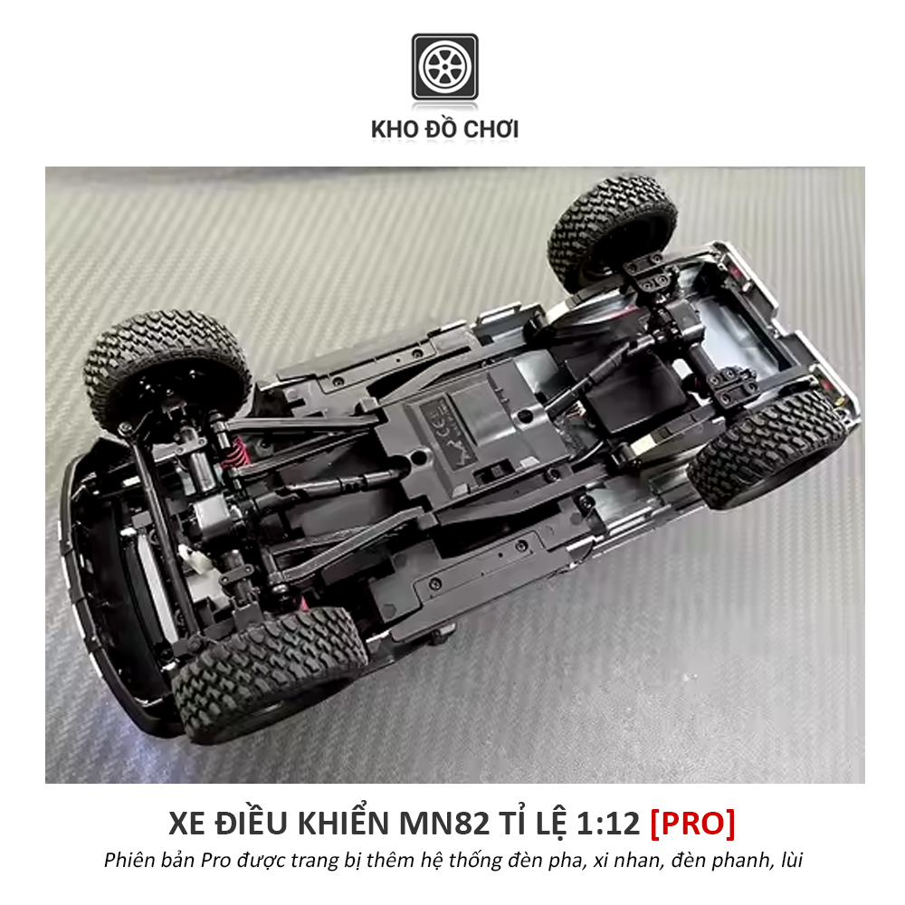 Xe điều khiển MN82 PRO Toyota Land Cruiser 79 4x4 1:12  - RTR [TẶNG BIỂN SỐ]