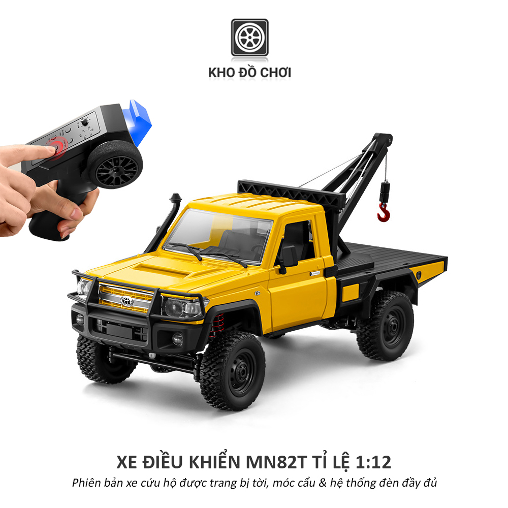Xe điều khiển MN82T Toyota Land Cruiser 79 4x4 1:12 - RTR [TẶNG BIỂN SỐ]