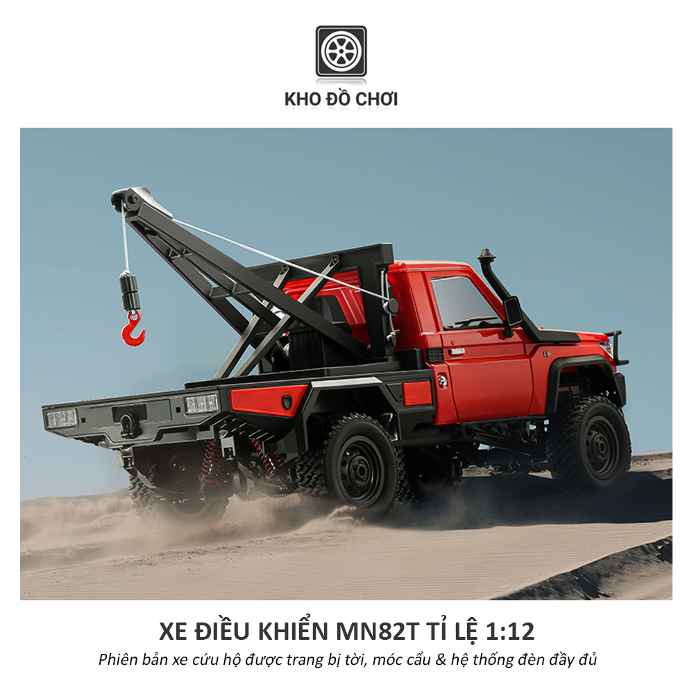 Xe điều khiển MN82T Toyota Land Cruiser 79 4x4 1:12 - RTR [TẶNG BIỂN SỐ]