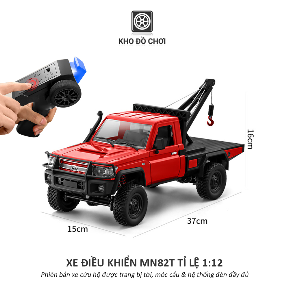 Xe điều khiển MN82T Toyota Land Cruiser 79 4x4 1:12 - RTR [TẶNG BIỂN SỐ]