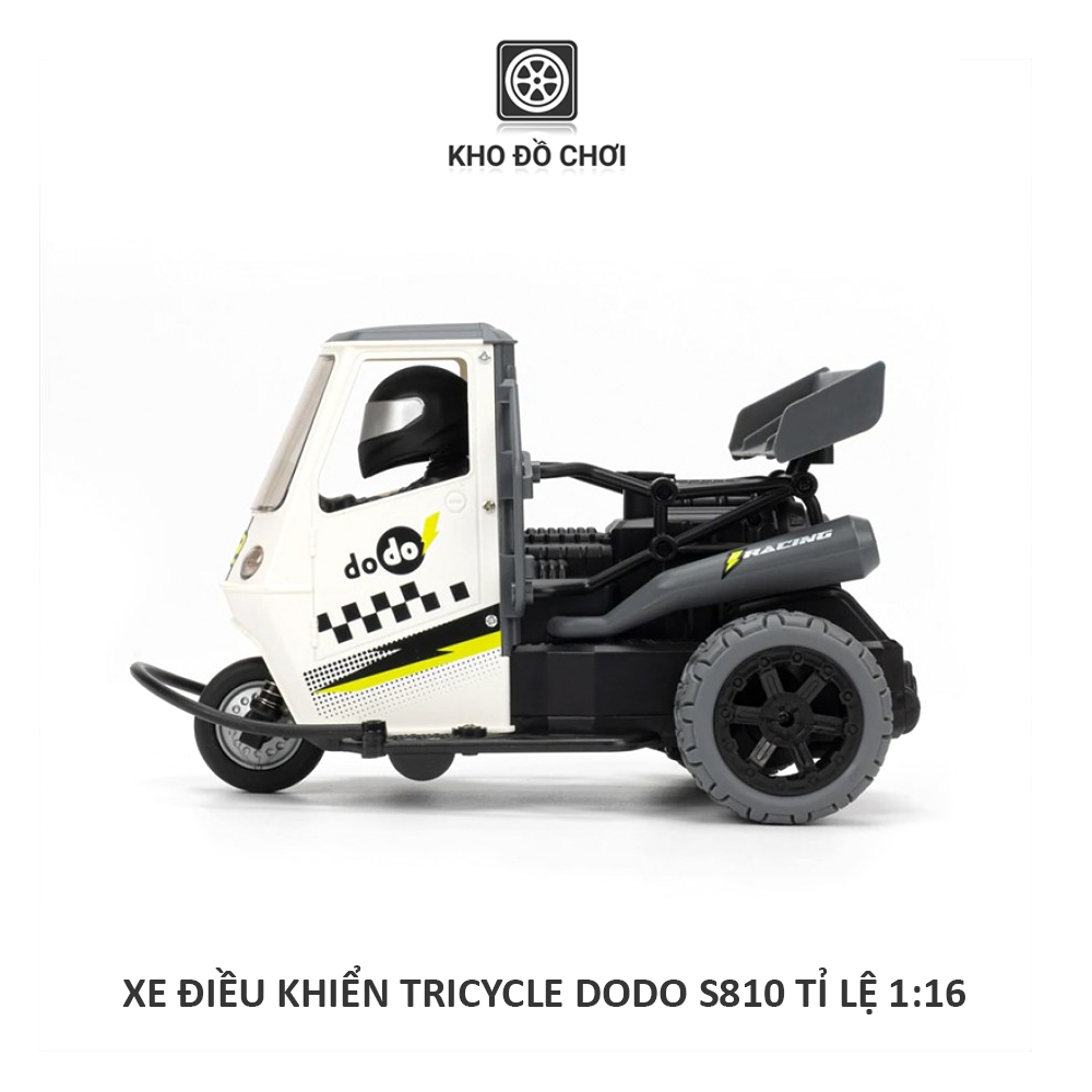 Xe điều khiển TRICYCLE Dodo S810 tỉ lệ 1:16 - RTR [TẶNG BIỂN SỐ]