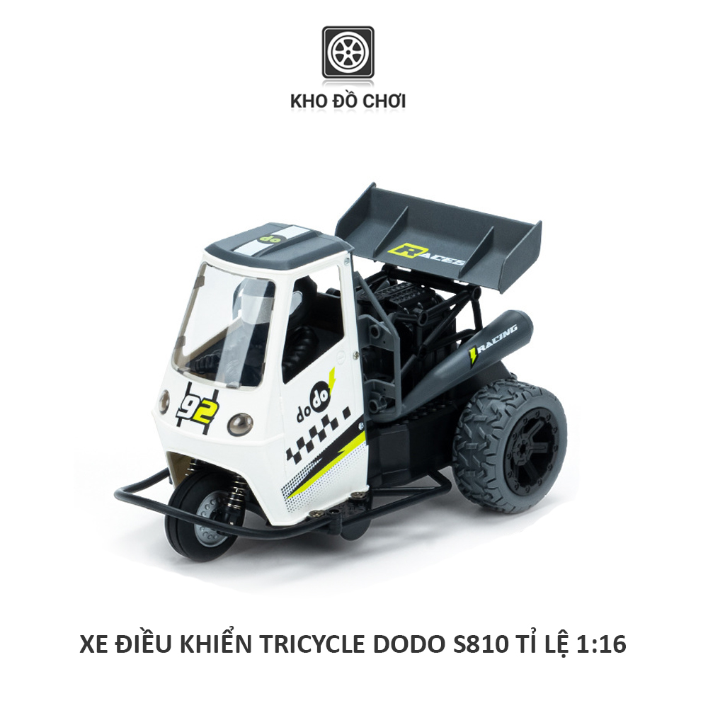 Xe điều khiển TRICYCLE Dodo S810 tỉ lệ 1:16 - RTR [TẶNG BIỂN SỐ]