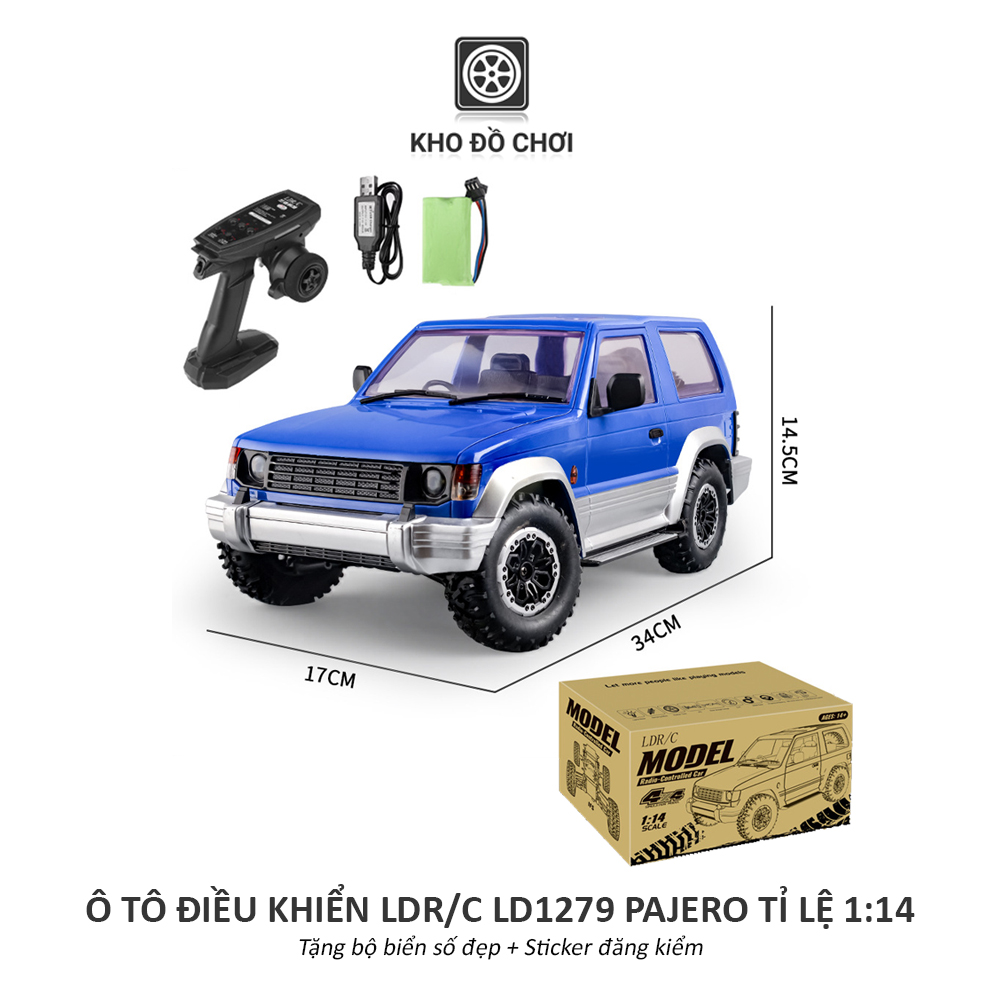 Ô tô điều khiển LDR/C LD1297 Pajero Offroad 4x4 1:14 - RTR [TẶNG BIỂN SỐ]