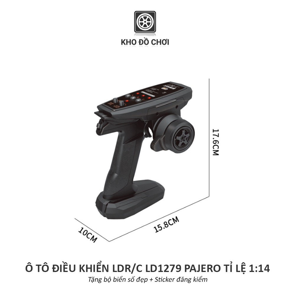 Ô tô điều khiển LDR/C LD1297 Pajero Offroad 4x4 1:14 - RTR [TẶNG BIỂN SỐ]