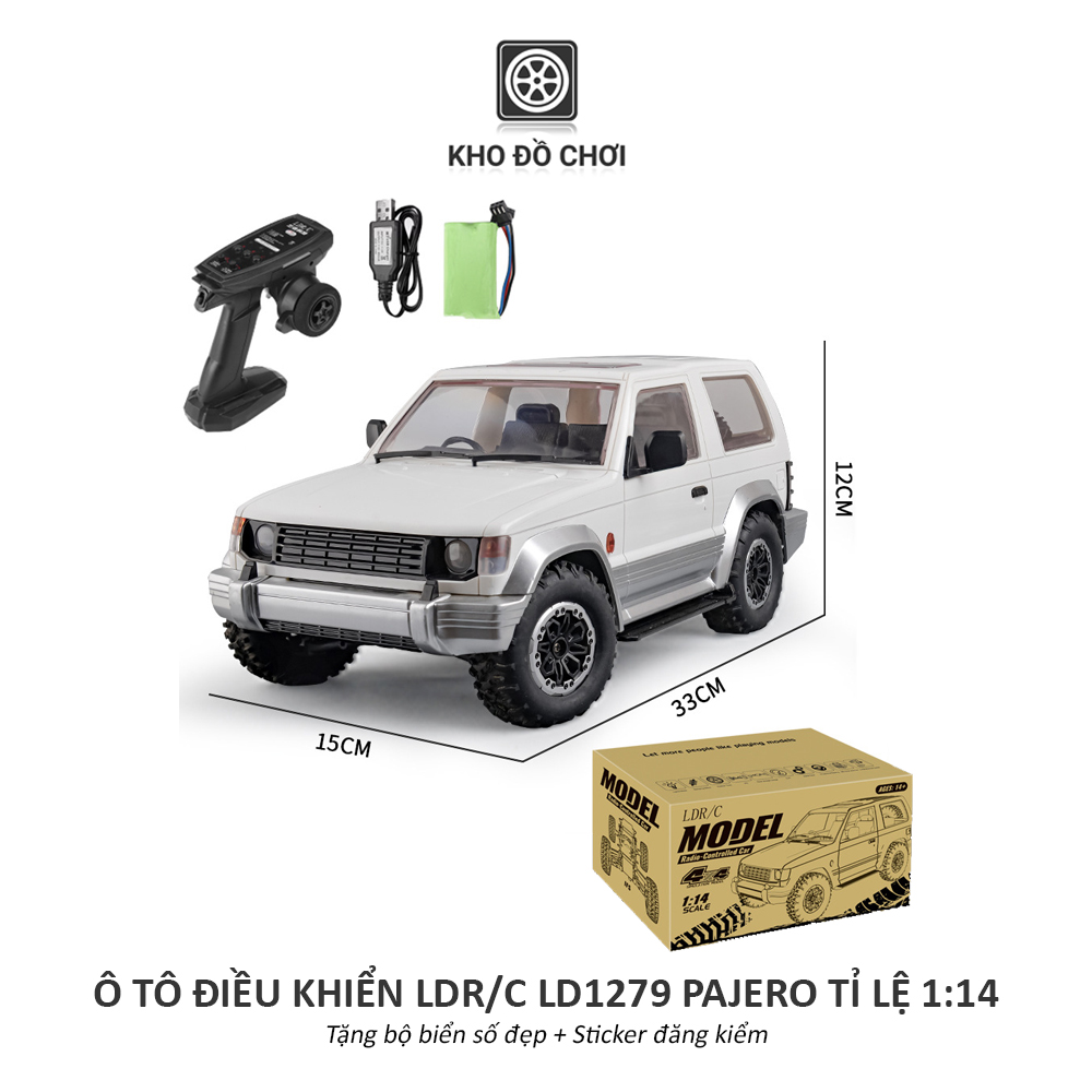 Ô tô điều khiển LDR/C LD1297 Pajero Offroad 4x4 1:14 - RTR [TẶNG BIỂN SỐ]