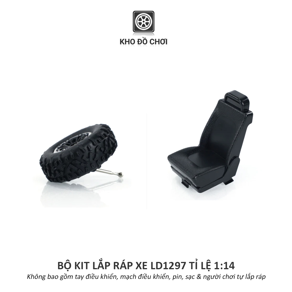 KIT lắp ráp xe LDR/C LD1297 - Pajero Offroad 4x4 tỉ lệ 1:14 [TẶNG BIỂN + STICKER]