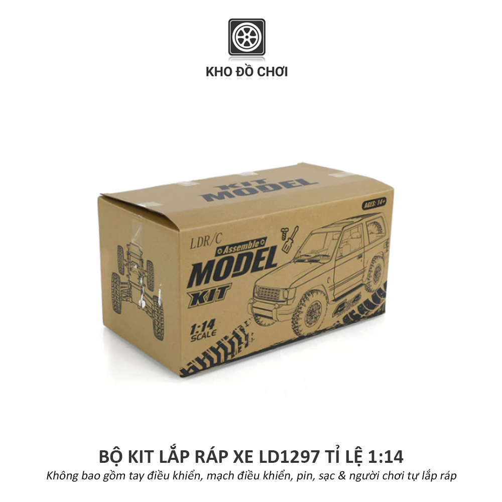 KIT lắp ráp xe LDR/C LD1297 - Pajero Offroad 4x4 tỉ lệ 1:14 [TẶNG BIỂN + STICKER]