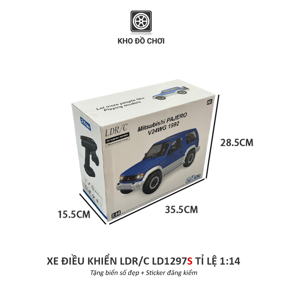 Ô tô điều khiển LDR/C LD1297S Pajero Offroad 4x4 1:14 - RTR [TẶNG BIỂN SỐ]