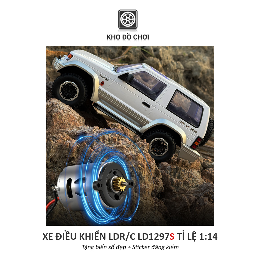 Ô tô điều khiển LDR/C LD1297S Pajero Offroad 4x4 1:14 - RTR [TẶNG BIỂN SỐ]