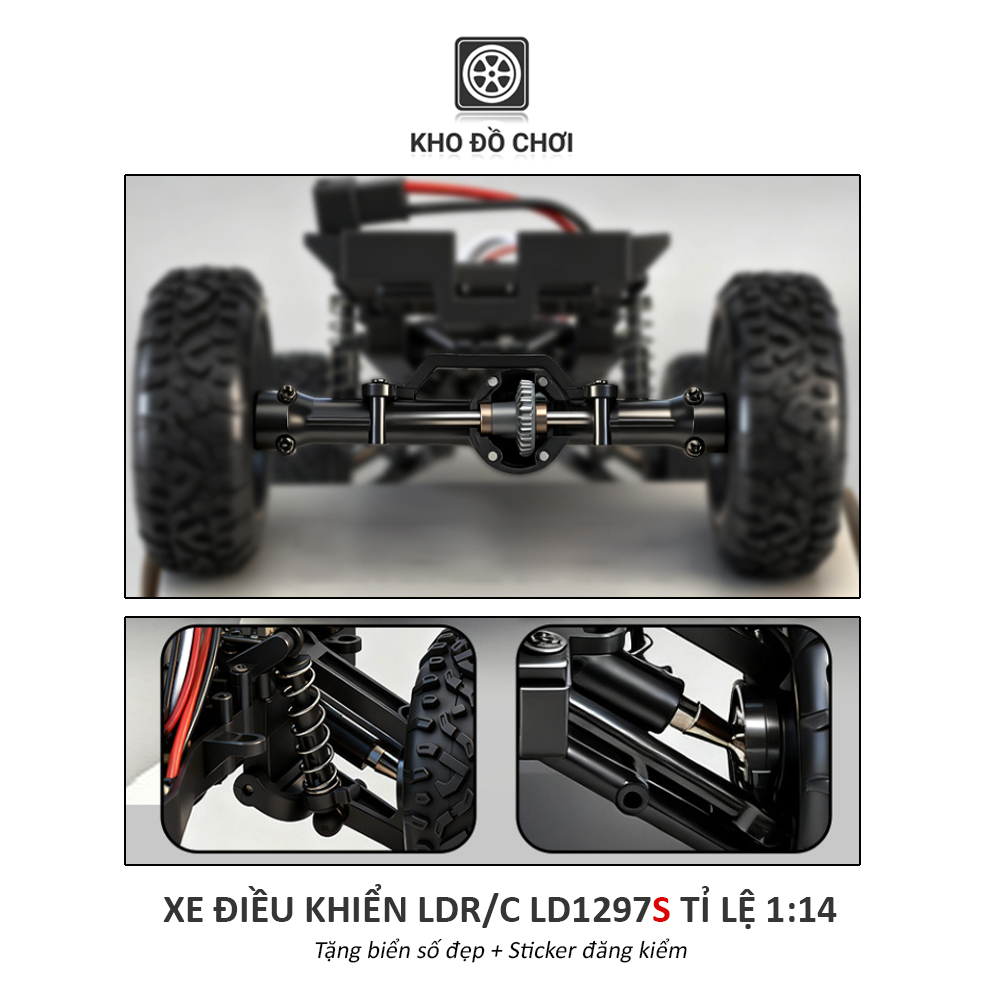 Ô tô điều khiển LDR/C LD1297S Pajero Offroad 4x4 1:14 - RTR [TẶNG BIỂN SỐ]