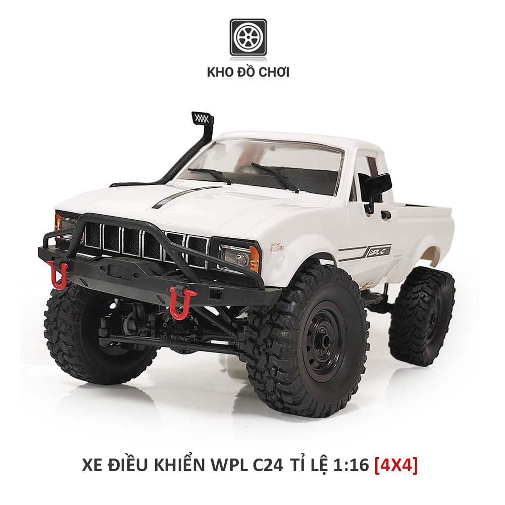 Ô tô điều khiển WPL C24 Toyota Hilux Offroad 4x4 1:16 - RTR [TẶNG BIỂN + STICKER]