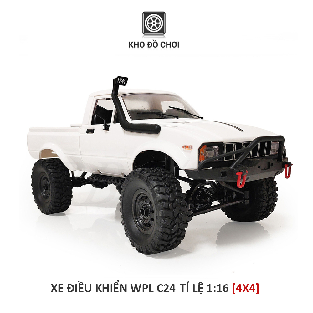 Ô tô điều khiển WPL C24 Toyota Hilux Offroad 4x4 1:16 - RTR [TẶNG BIỂN + STICKER]