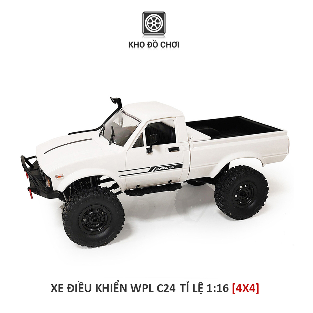 Ô tô điều khiển WPL C24 Toyota Hilux Offroad 4x4 1:16 - RTR [TẶNG BIỂN + STICKER]