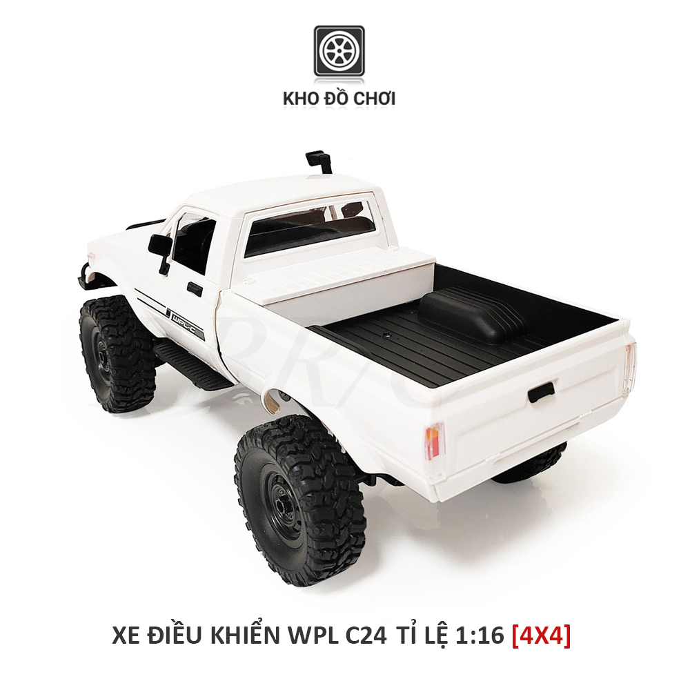 Ô tô điều khiển WPL C24 Toyota Hilux Offroad 4x4 1:16 - RTR [TẶNG BIỂN + STICKER]