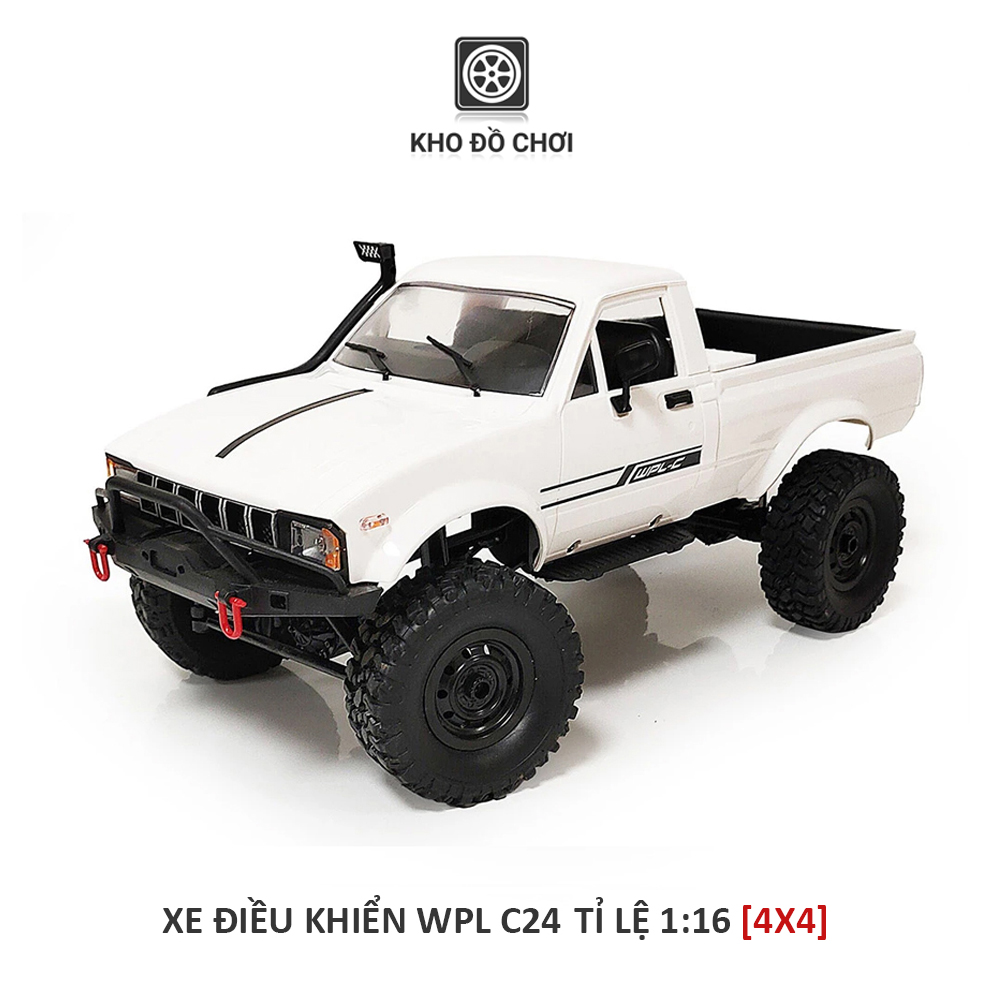 Ô tô điều khiển WPL C24 Toyota Hilux Offroad 4x4 1:16 - RTR [TẶNG BIỂN + STICKER]