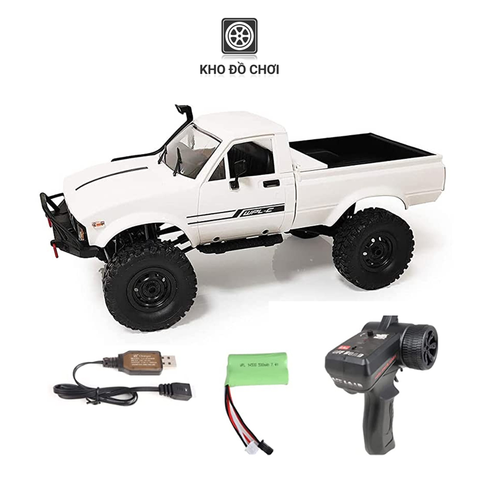 Ô tô điều khiển WPL C24 Toyota Hilux Offroad 4x4 1:16 - RTR [TẶNG BIỂN + STICKER]
