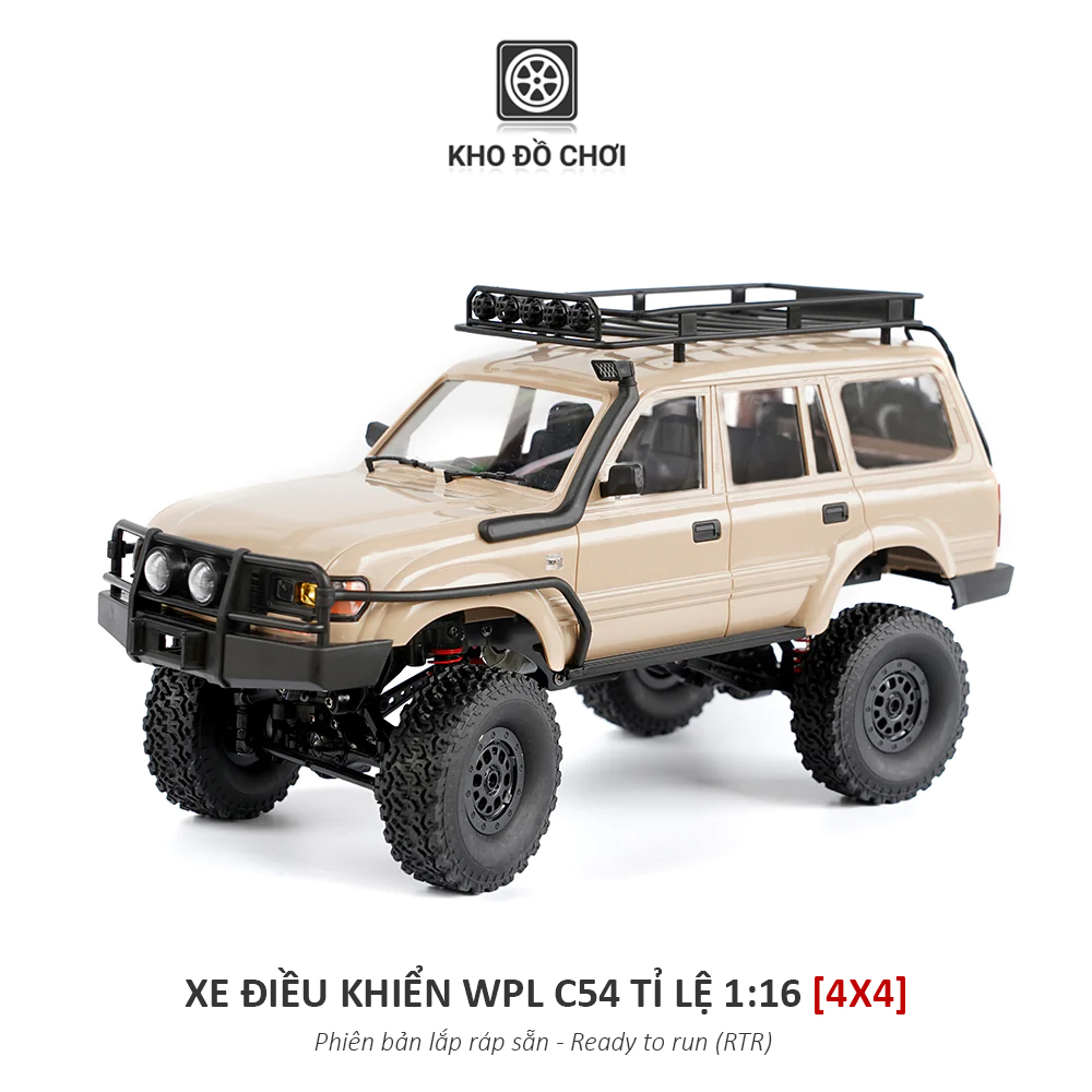 Ô tô điều khiển WPL C54 - LC80 4x4 1:16 - RTR [TẶNG BIỂN SỐ]