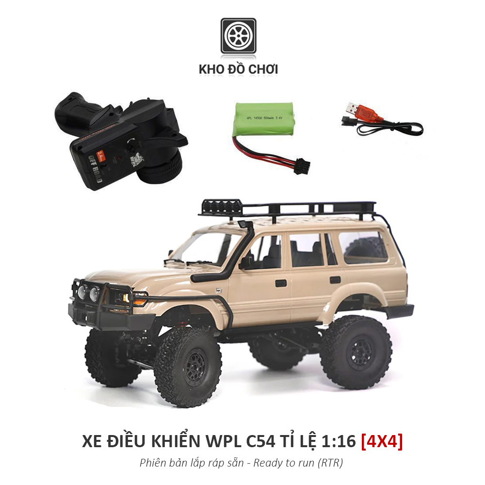 Ô tô điều khiển WPL C54 - LC80 4x4 1:16 - RTR [TẶNG BIỂN SỐ]