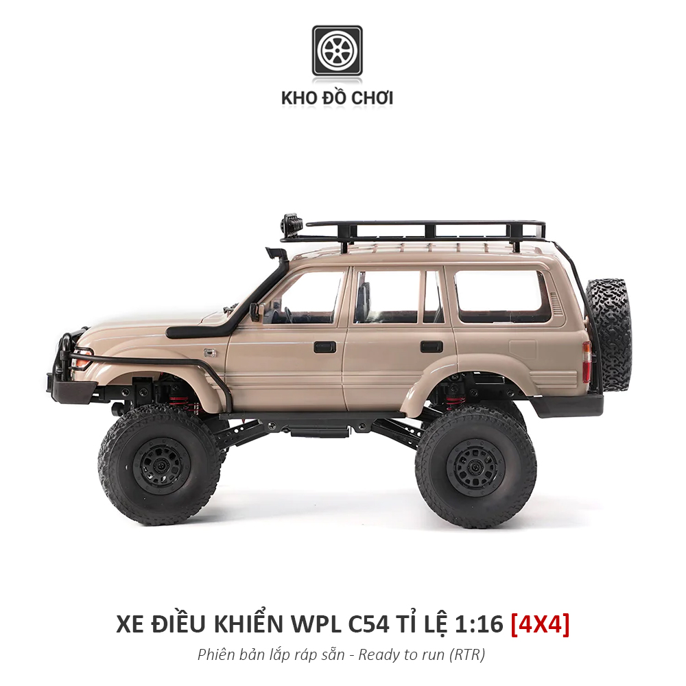 Ô tô điều khiển WPL C54 - LC80 4x4 1:16 - RTR [TẶNG BIỂN SỐ]