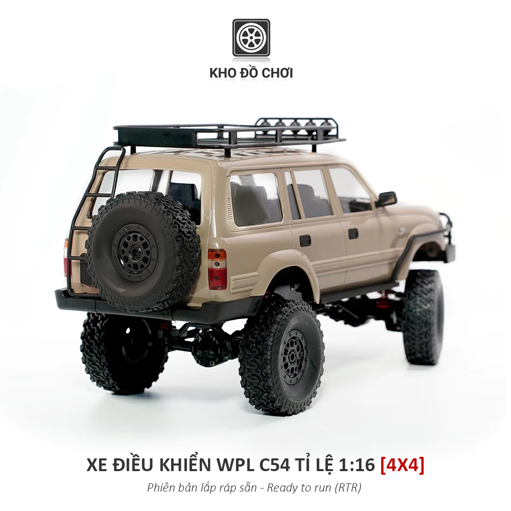 Ô tô điều khiển WPL C54 - LC80 4x4 1:16 - RTR [TẶNG BIỂN SỐ]