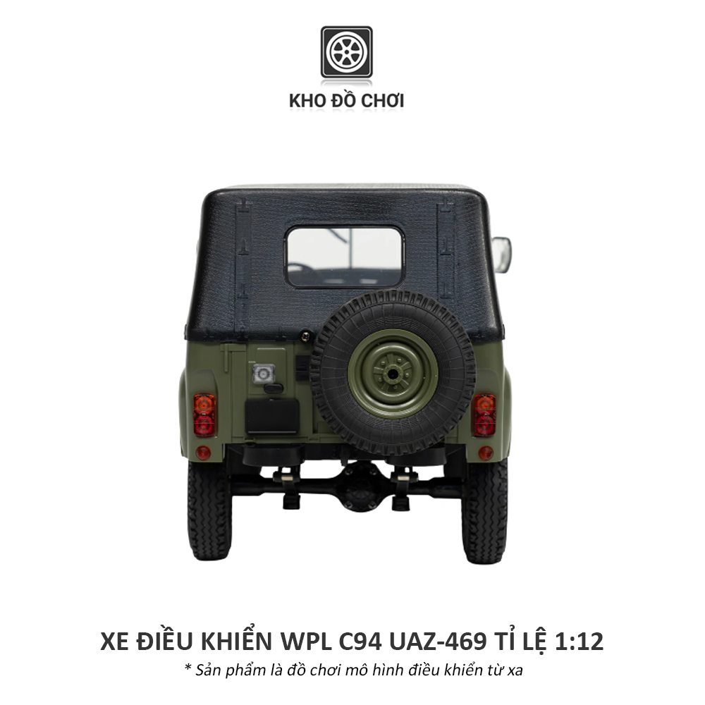 Ô tô điều khiển WPL C94 UAZ-469 4x4 1:12 - RTR [TẶNG BIỂN + STICKER]