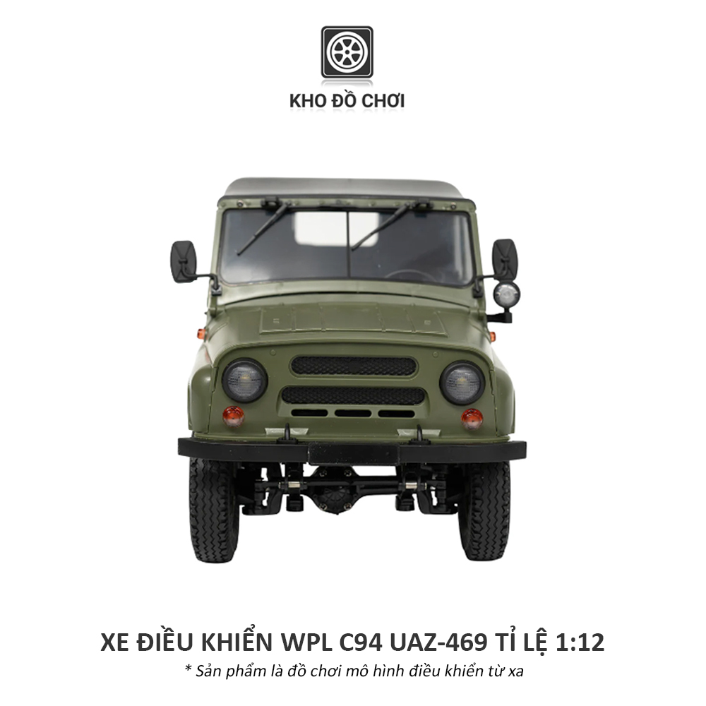 Ô tô điều khiển WPL C94 UAZ-469 4x4 1:12 - RTR [TẶNG BIỂN + STICKER]