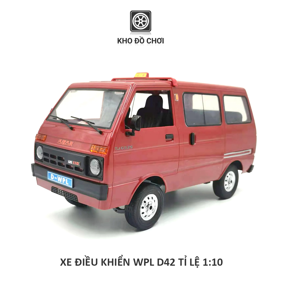 Ô tô điều khiển WPL D42 Mini Van Tianjin Dafa 4x2 1:10 - RTR [TẶNG BIỂN + TEM CHỮ]