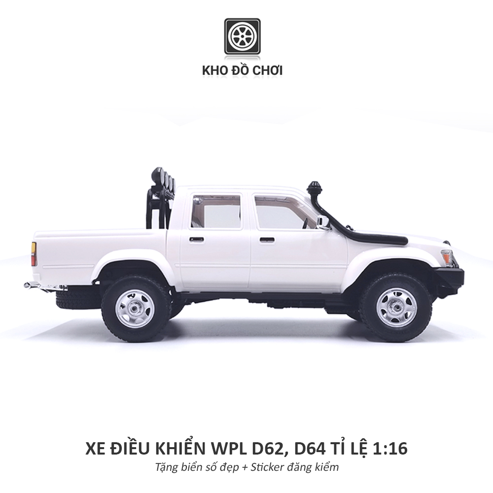 Ô tô điều khiển WPL D62-1 RWD, D64-1 4WD - RTR [TẶNG BIỂN + STICKER]