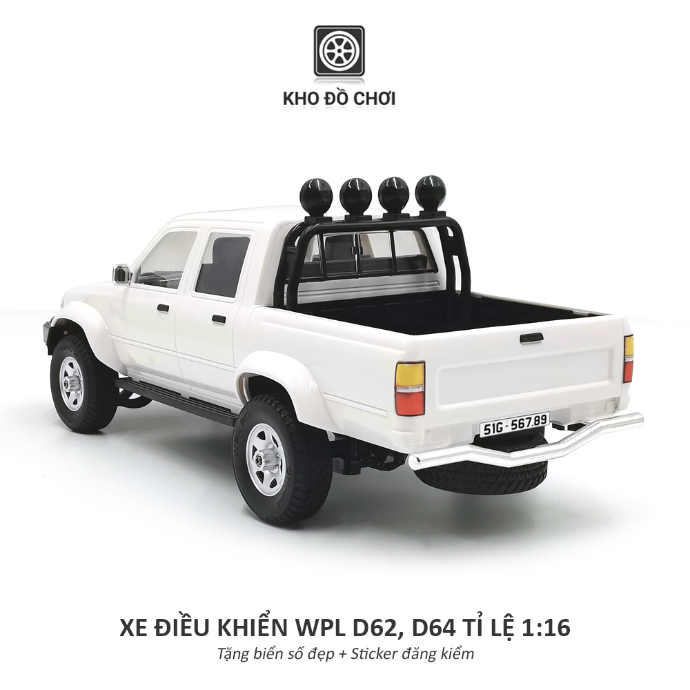 Ô tô điều khiển WPL D62-1 RWD, D64-1 4WD - RTR [TẶNG BIỂN + STICKER]