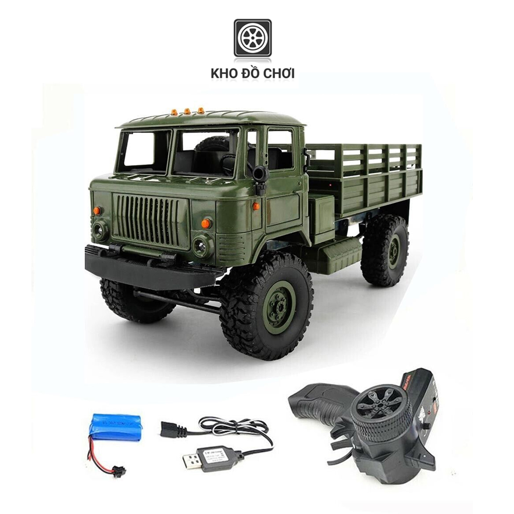 Ô tô điều khiển WPL B24 GAZ66 4x4 1:16 - RTR [TẶNG BIỂN + STICKER]