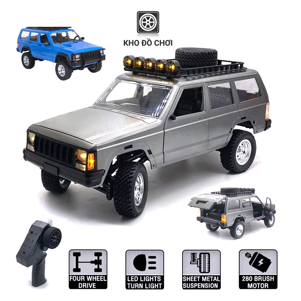 Ô tô điều khiển MN78 Cherokee Rock Crawler 4x4 1:12 - RTR [TẶNG BIỂN + STICKER]