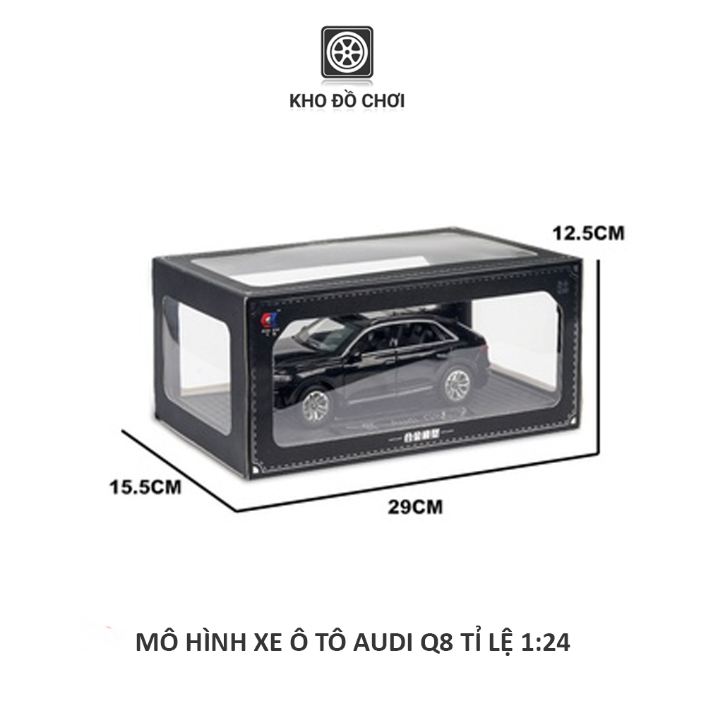 Mô hình xe ô tô Audi Q8 1:24 [TẶNG BIỂN VIP]
