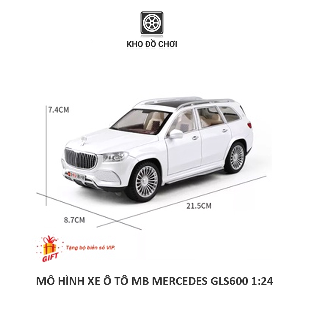 Mô hình xe ô tô Maybach Mercedes GLS600 1:24 [TẶNG BIỂN VIP]