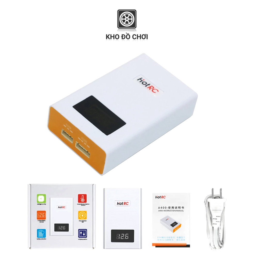 Sạc cân bằng HotRC A400 - Sạc pin lipo 3s, 4s