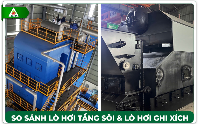 So sánh Lò hơi tầng sôi và Lò hơi ghi xích: Nên chọn loại nào cho doanh nghiệp?