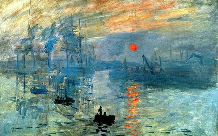 Tranh phong cảnh IMPRESSION, SUNRISE (Ấn tượng, mặt trời mọc) – Claude Monet