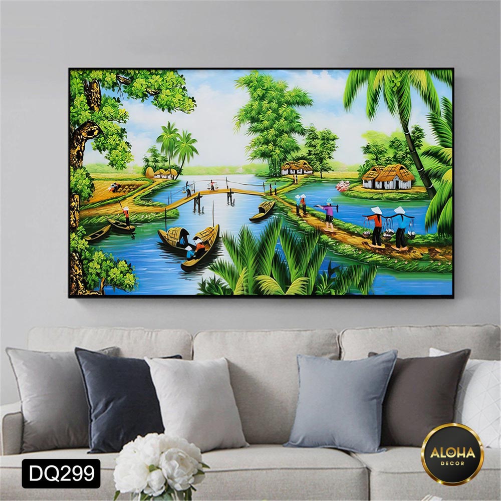 Phương pháp chọn tranh phong thủy treo phòng khách hợp mệnh Aloha Decor -  Thế Giới Đồ Decor Số 1 Việt Nam