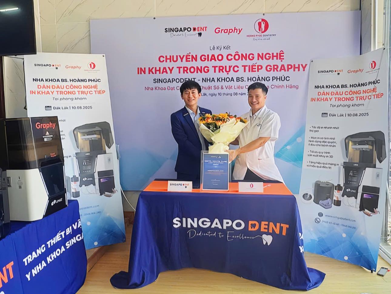 SingapoDent Chuyển Giao Thành Công Công Nghệ Graphy Cho Nha Khoa BS. Hoàng Phúc Tại Đắk Lắk