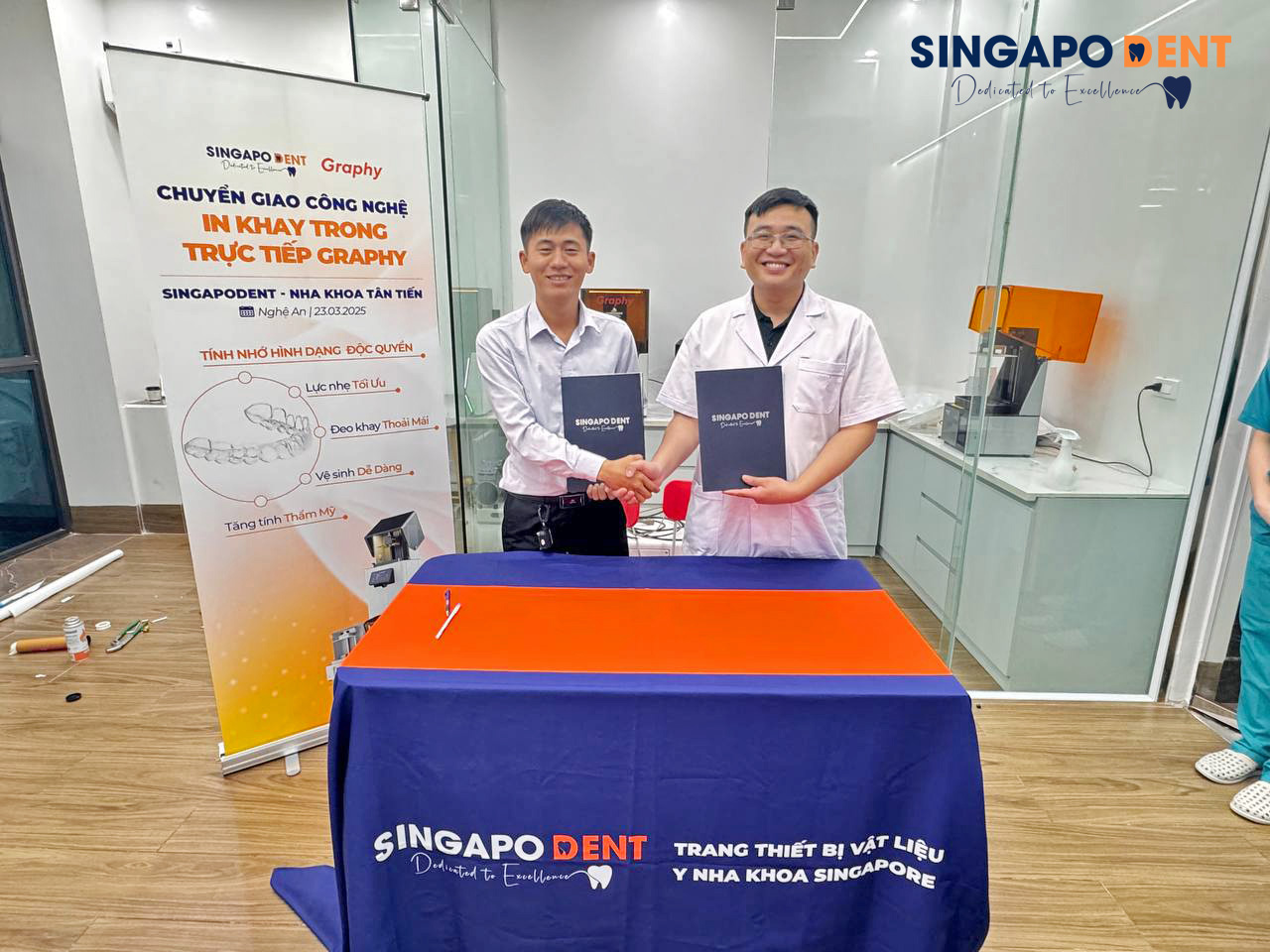 THÀNH CÔNG CHUYỂN GIAO CÔNG NGHỆ GRAPHY TẠI NHA KHOA TÂN TIẾN – NGHỆ AN