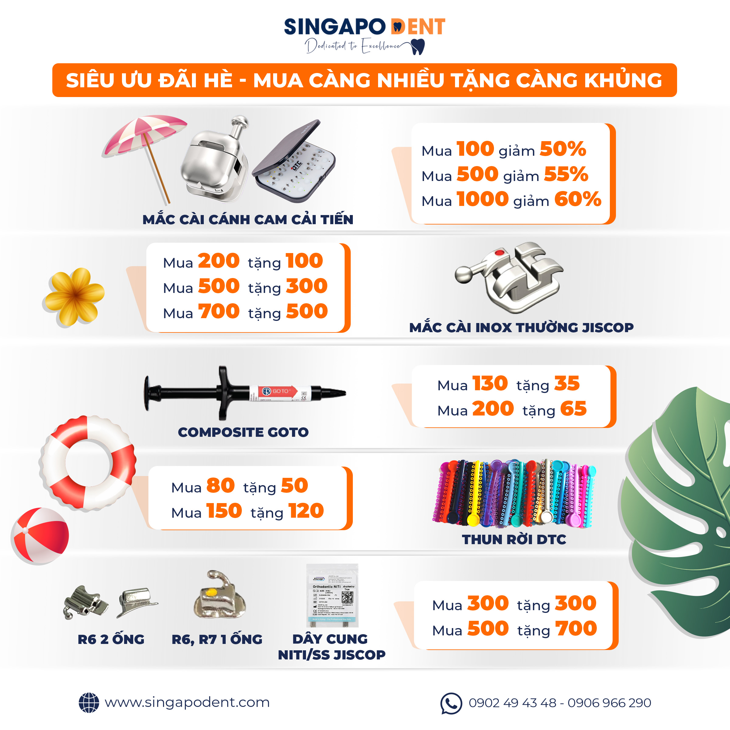 ☀️ ƯU ĐÃI ĐẶC BIỆT MÙA HÈ 2025 TẠI SINGAPODENT