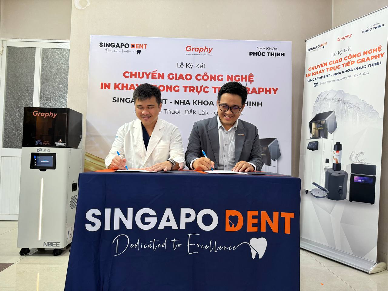 SINGAPODENT THÀNH CÔNG CHUYỂN GIAO CÔNG NGHỆ GRAPHY TẠI NHA KHOA PHÚC THỊNH