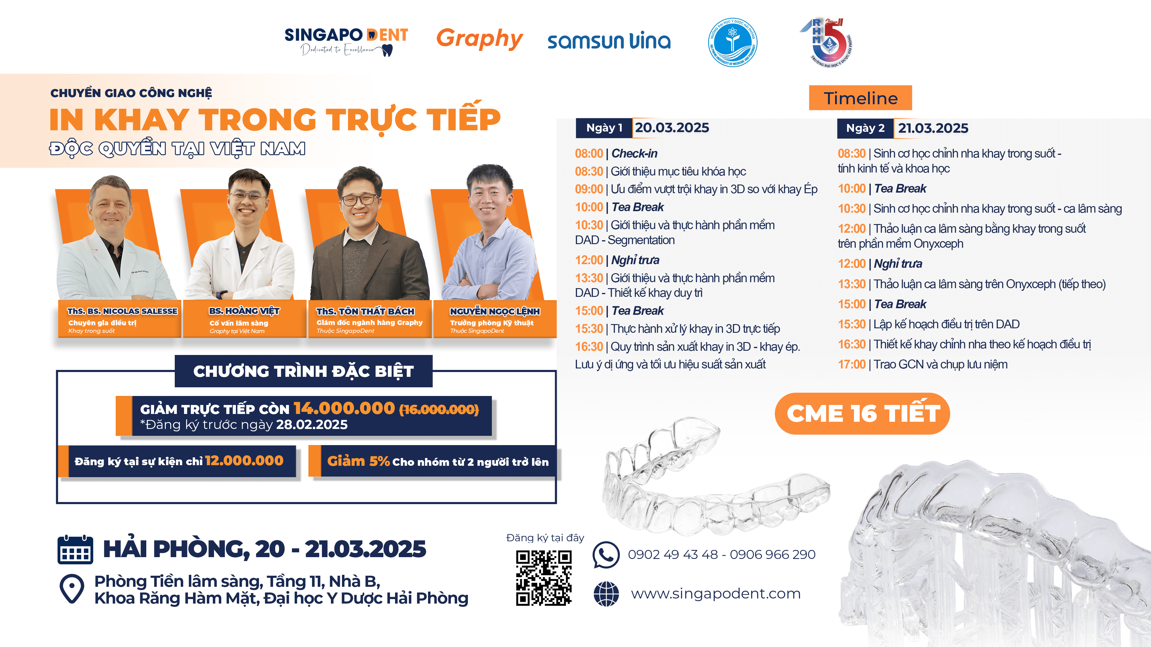 [HẢI PHÒNG] KHÓA HỌC IN KHAY 3D TRONG SUỐT TRỰC TIẾP TẠI PHÒNG KHÁM