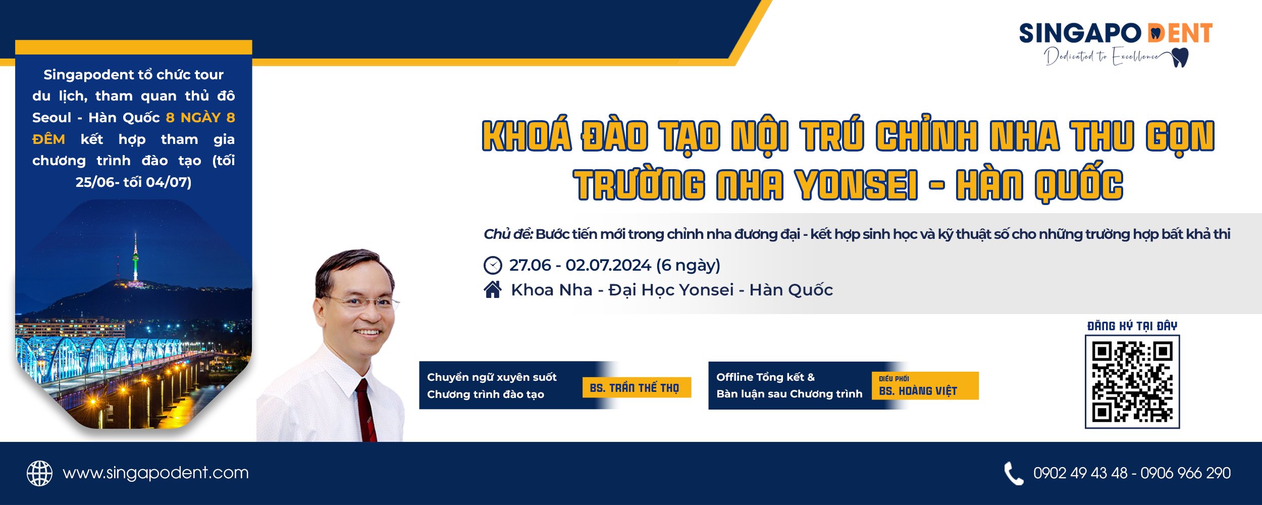 KHOÁ NỘI TRÚ MINI QUỐC TẾ VỀ CHỈNH NHA NÂNG CAO TẠI ĐH YONSEI KẾT HỢP TOUR DU LỊCH 8N8D TẠI SEOUL, HÀN QUỐC