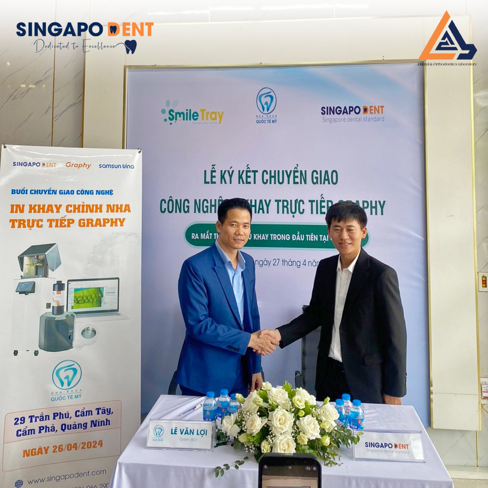 CHÚC MỪNG LỄ KÝ KẾT CHUYỂN GIAO CÔNG NGHỆ IN KHAY TRỰC TIẾP GRAPHY CHO NHA KHOA QUỐC TẾ MỸ TẠI QUẢNG NINH VÀ NHA KHOA MỸ TẠI HẢI PHÒNG
