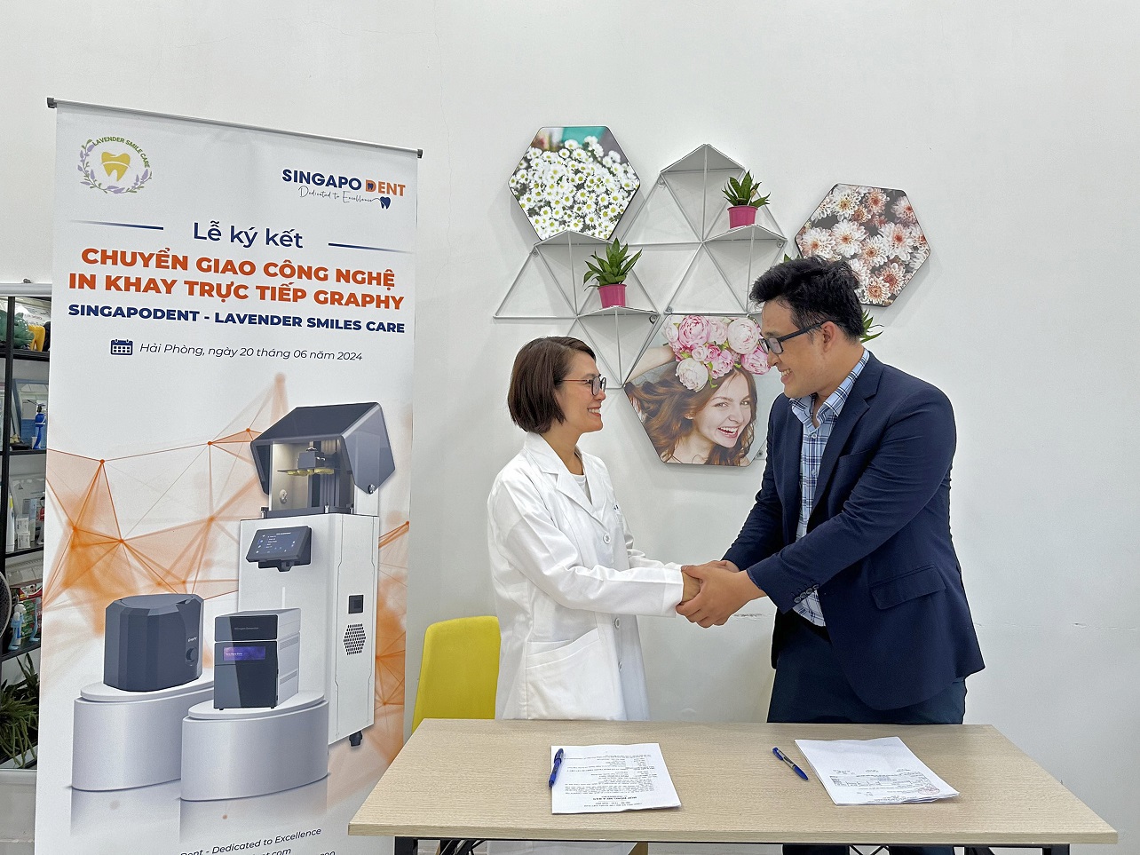 SingapoDent ký kết chuyển giao công nghệ in 3D trực tiếp tại phòng khám với Nha khoa Mỹ - Lavender Smile Care