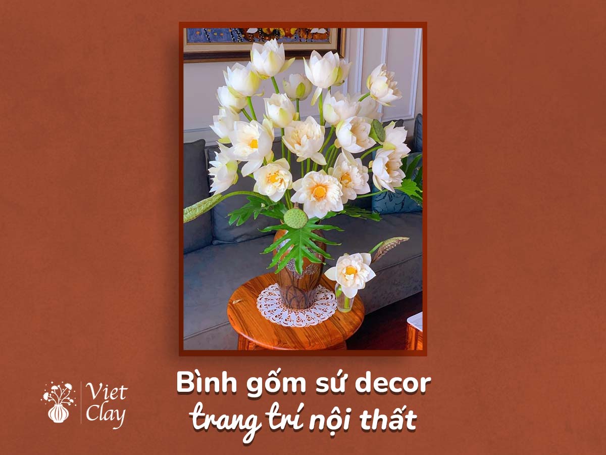 BÌNH GỐM SỨ DECOR TRANG TRÍ NỘI THẤT