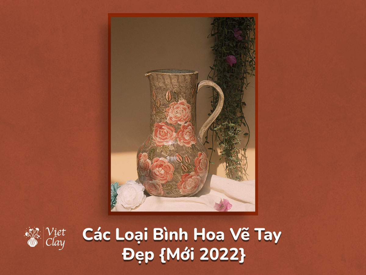 Các Loại Bình Hoa Vẽ Tay Đẹp {Mới 2023}